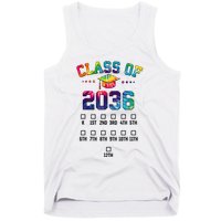 Class Of 2036 Grow With Me With Space For Checkmarks Tank Top