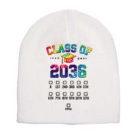 Class Of 2036 Grow With Me With Space For Checkmarks Short Acrylic Beanie