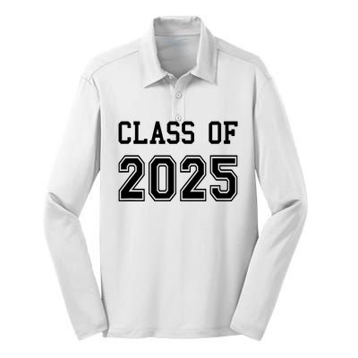 Class Of 2025 Graduation School Future Graduate Silk Touch Performance Long Sleeve Polo