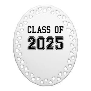 Class Of 2025 Graduation School Future Graduate Ceramic Oval Ornament