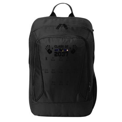 Class Of 2037 Grow With Me Handprint Prek 12th Grade Gift City Backpack