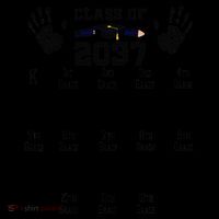 Class Of 2037 Grow With Me Handprint Prek 12th Grade Gift Tank Top