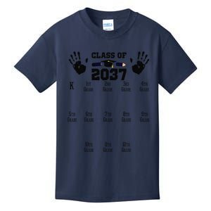 Class Of 2037 Grow With Me Handprint Prek 12th Grade Gift Kids T-Shirt