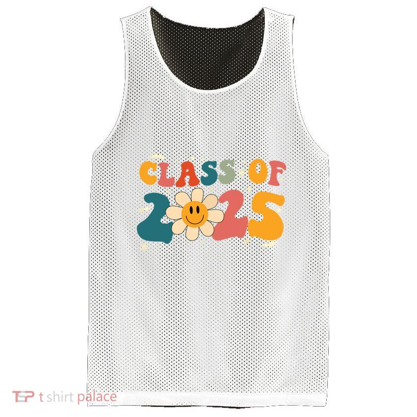 Class Of 2025 Grow With Me Graduation First Day Of School Mesh Reversible Basketball Jersey Tank