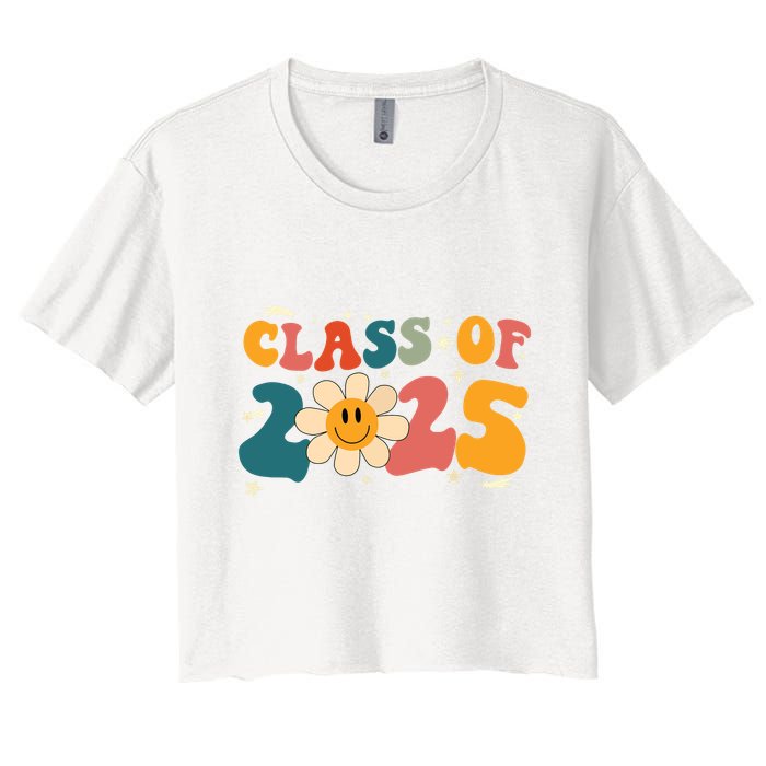 Class Of 2025 Grow With Me Graduation First Day Of School Women's Crop Top Tee