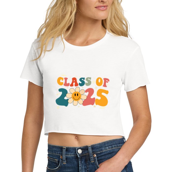 Class Of 2025 Grow With Me Graduation First Day Of School Women's Crop Top Tee