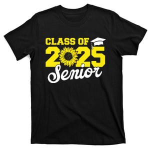 Class Of 2025 Senior 2025 Sunflower Back To School 2025 Girl T-Shirt