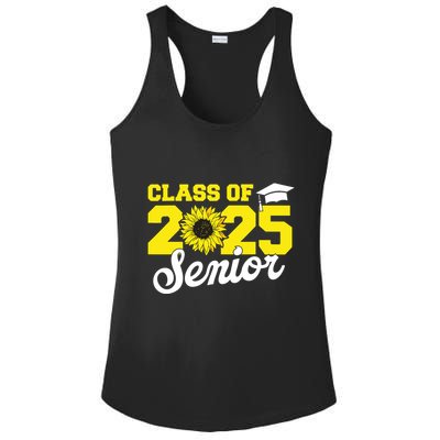 Class Of 2025 Senior 2025 Sunflower Back To School 2025 Girl Ladies PosiCharge Competitor Racerback Tank