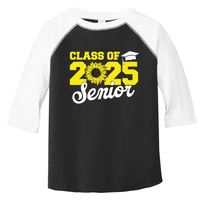 Class Of 2025 Senior 2025 Sunflower Back To School 2025 Girl Toddler Fine Jersey T-Shirt