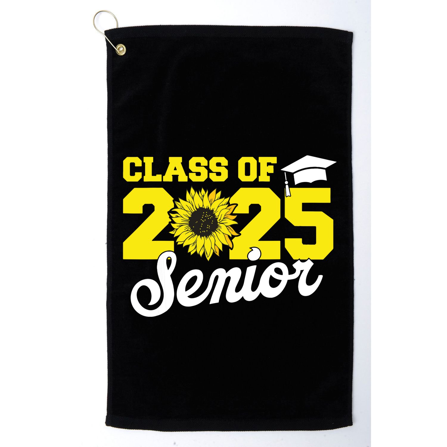 Class Of 2025 Senior 2025 Sunflower Back To School 2025 Girl Golf Towel