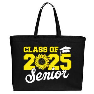 Class Of 2025 Senior 2025 Sunflower Back To School 2025 Girl Cotton Canvas Jumbo Tote