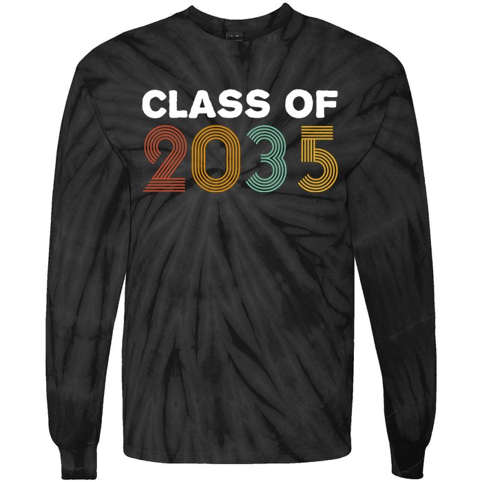 Class Of 2035 Retro Tie-Dye Long Sleeve Shirt