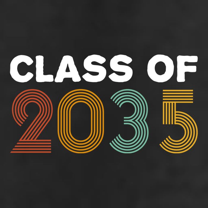 Class Of 2035 Retro Golf Towel
