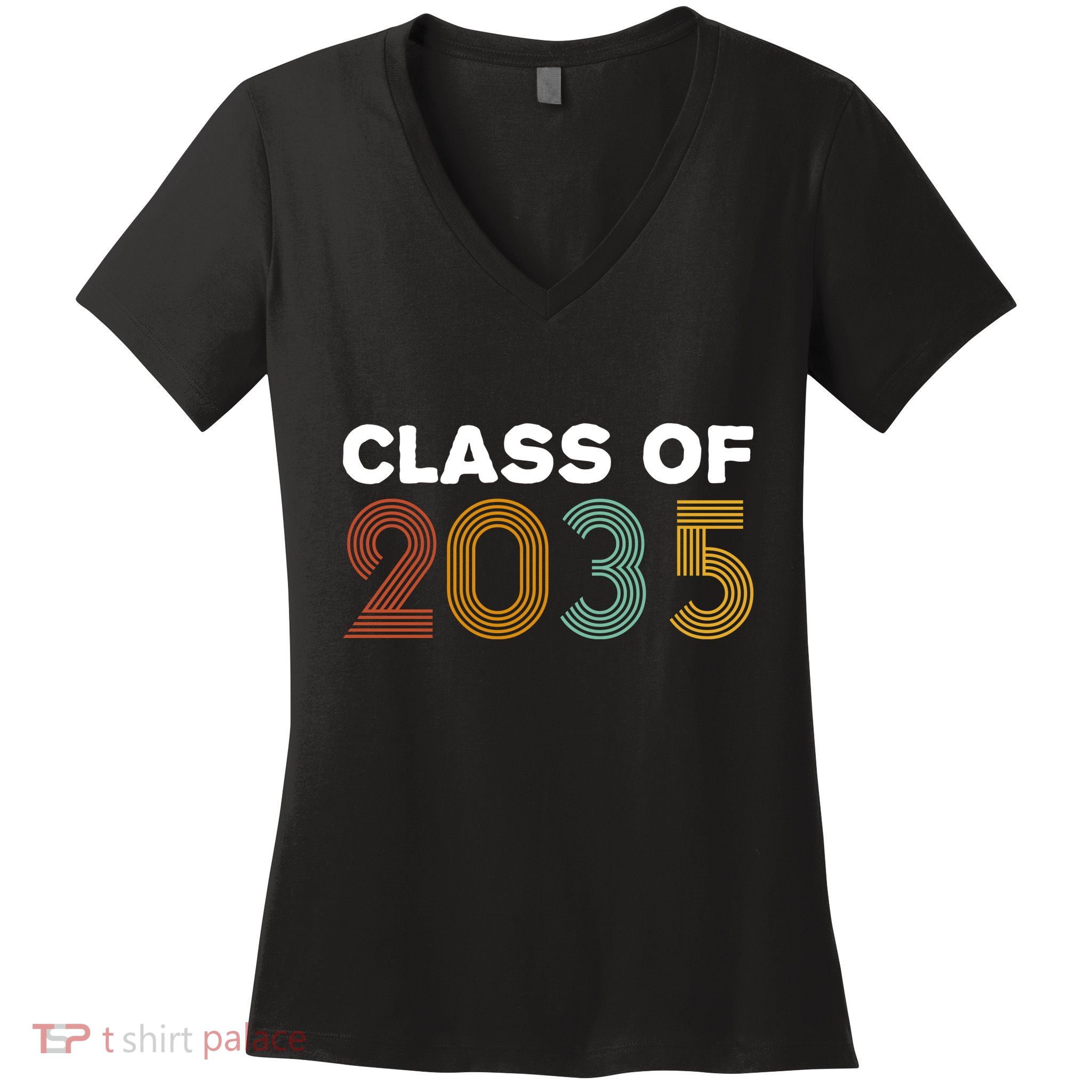 Class Of 2035 Retro Women's V-Neck T-Shirt