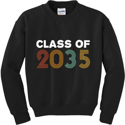 Class Of 2035 Retro Kids Sweatshirt