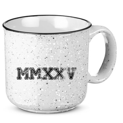 Class Of 2025 Mmxxv Graduation Spirit Vintage Senior 2025 Copy 15oz Campfire Ceramic Mug