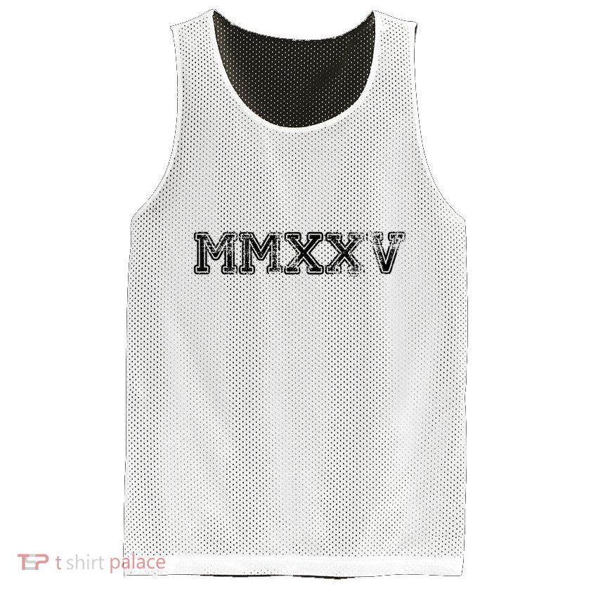 Class Of 2025 Mmxxv Graduation Spirit Vintage Senior 2025 Copy Mesh Reversible Basketball Jersey Tank
