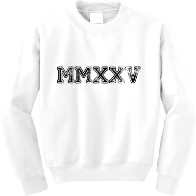 Class Of 2025 Mmxxv Graduation Spirit Vintage Senior 2025 Copy Kids Sweatshirt