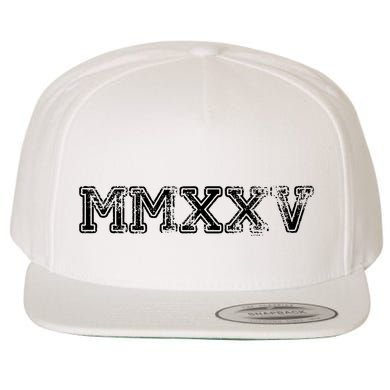 Class Of 2025 Mmxxv Graduation Spirit Vintage Senior 2025 Copy Wool Snapback Cap