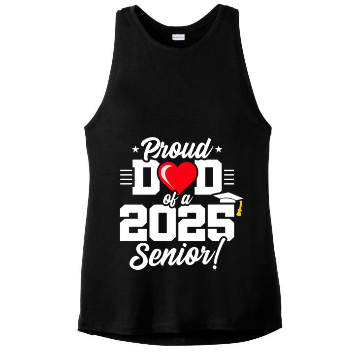 Class Of 2025 Senior Year Proud Dad Senior 2025 Gift Ladies PosiCharge Tri-Blend Wicking Tank