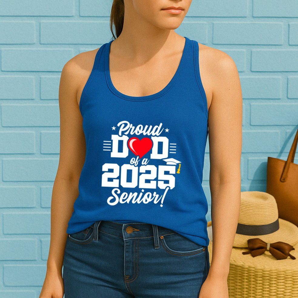 Class Of 2025 Senior Year Proud Dad Senior 2025 Gift Womens Tank Top