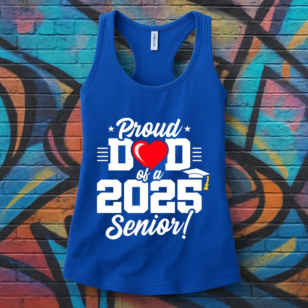 Class Of 2025 Senior Year Proud Dad Senior 2025 Gift Womens Tank Top