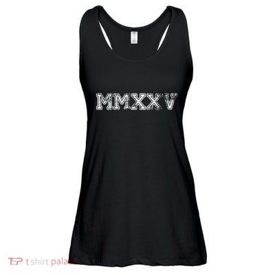 Class Of 2025 Mmxxv Graduation Spirit Vintage Senior 2025 Ladies Essential Flowy Tank