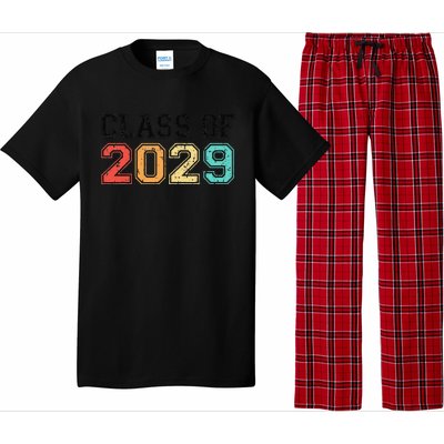 Class Of 2029 Grow With Me Graduation Retro Vintage Pajama Set