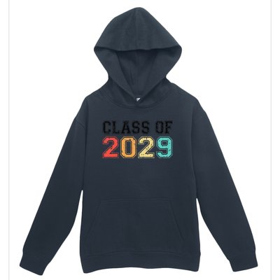 Class Of 2029 Grow With Me Graduation Retro Vintage Urban Pullover Hoodie