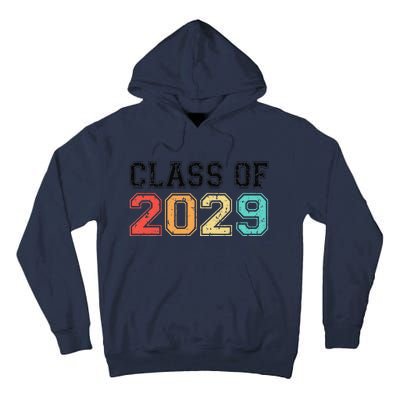 Class Of 2029 Grow With Me Graduation Retro Vintage Tall Hoodie