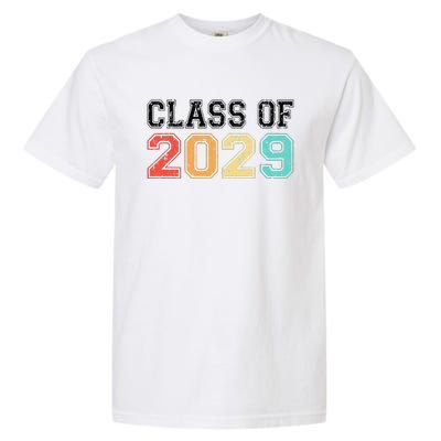 Class Of 2029 Grow With Me Graduation Retro Vintage Garment-Dyed Heavyweight T-Shirt