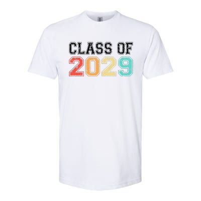 Class Of 2029 Grow With Me Graduation Retro Vintage Softstyle CVC T-Shirt