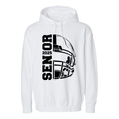 Class Of 2025 Senior 25 Football 2025 Graduation Party Garment-Dyed Fleece Hoodie