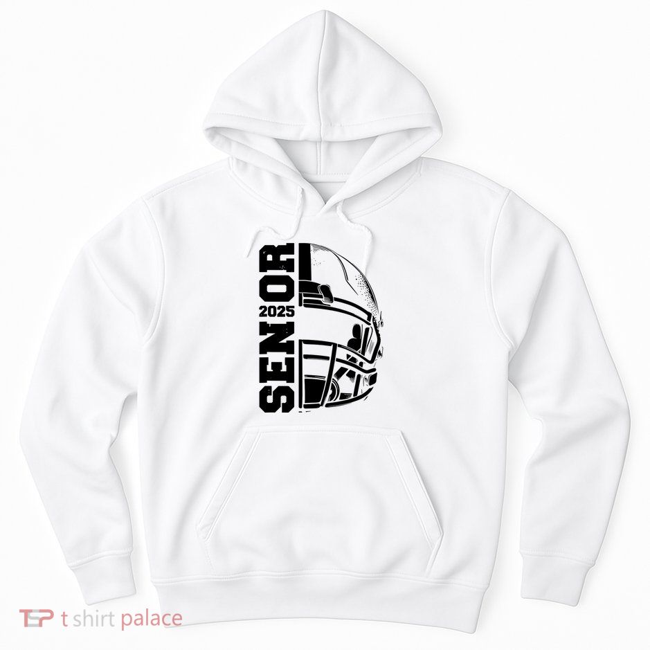 Class Of 2025 Senior 25 Football 2025 Graduation Party Hoodie