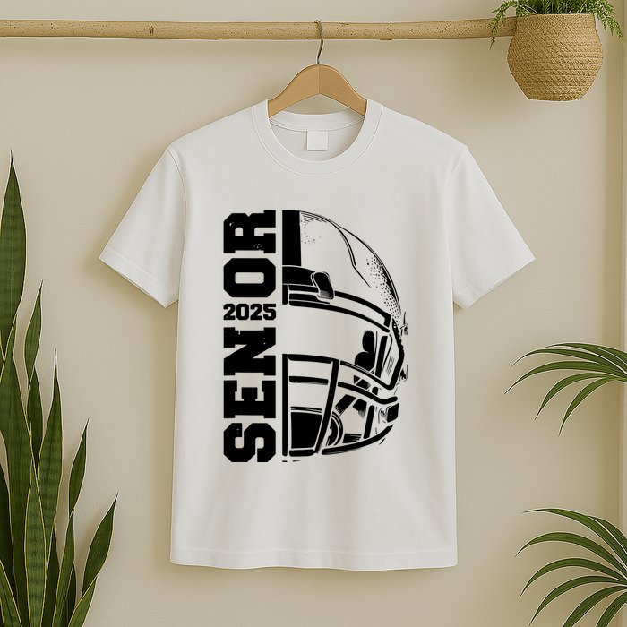 Class Of 2025 Senior 25 Football 2025 Graduation Party T-Shirt