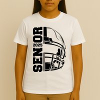 Class Of 2025 Senior 25 Football 2025 Graduation Party T-Shirt