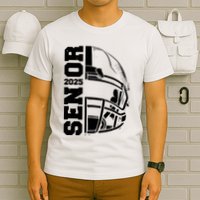 Class Of 2025 Senior 25 Football 2025 Graduation Party T-Shirt