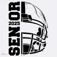 Class Of 2025 Senior 25 Football 2025 Graduation Party T-Shirt