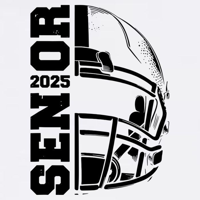 Class Of 2025 Senior 25 Football 2025 Graduation Party Flat Bill Trucker Hat