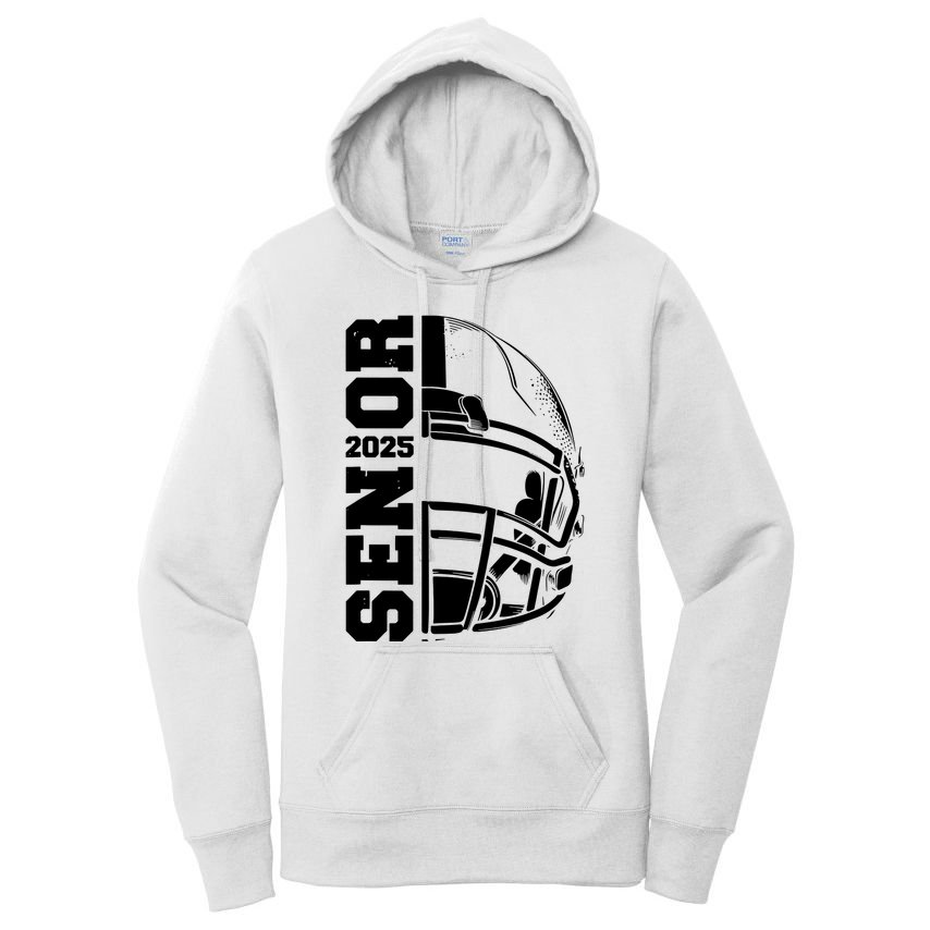 Class Of 2025 Senior 25 Football 2025 Graduation Party Women's Pullover Hoodie