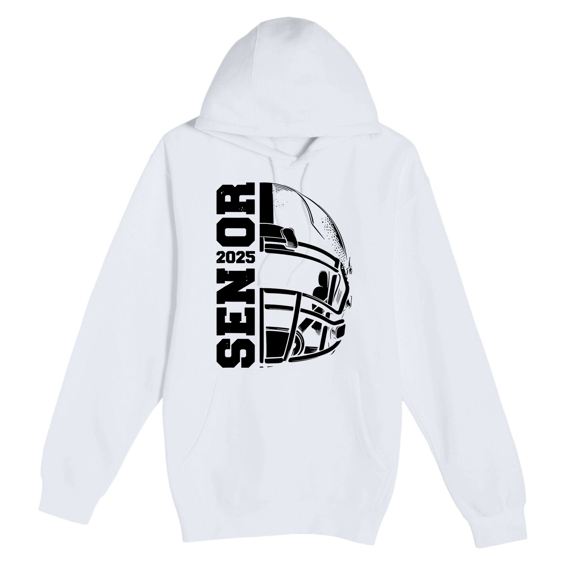 Class Of 2025 Senior 25 Football 2025 Graduation Party Premium Pullover Hoodie