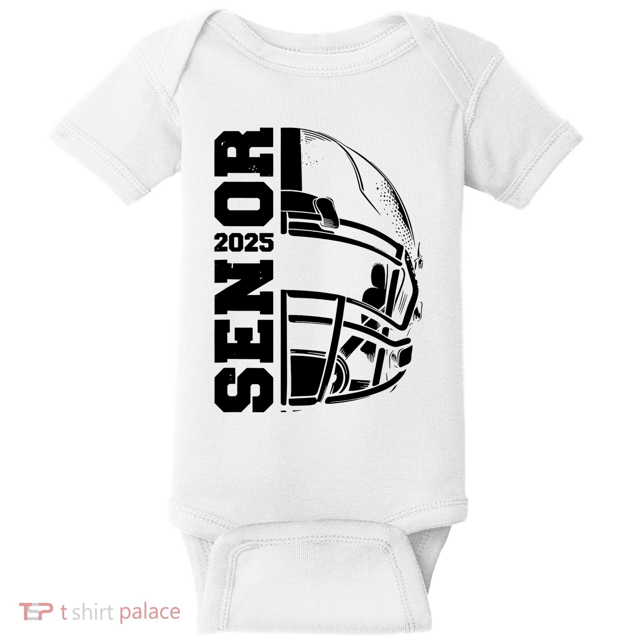 Class Of 2025 Senior 25 Football 2025 Graduation Party Baby Bodysuit