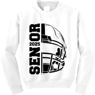 Class Of 2025 Senior 25 Football 2025 Graduation Party Kids Sweatshirt