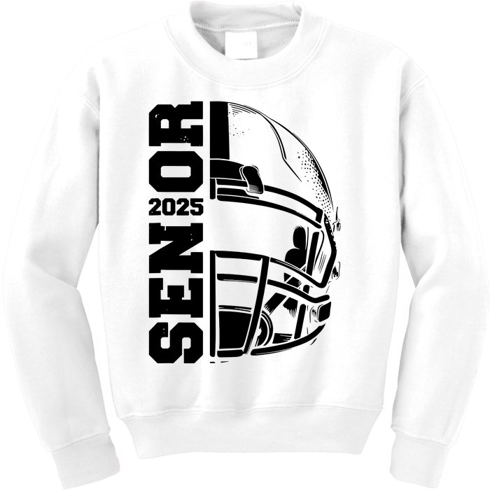 Class Of 2025 Senior 25 Football 2025 Graduation Party Kids Sweatshirt