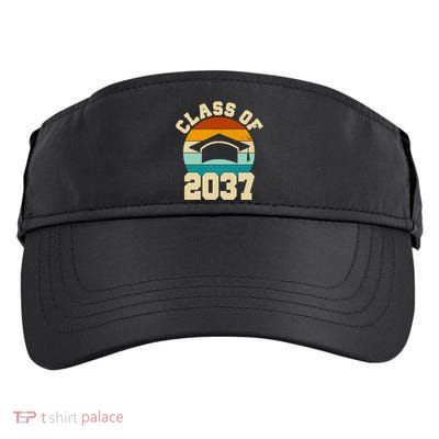 Class Of 2037 Kindergarten Graduation Retro Adult Drive Performance Visor