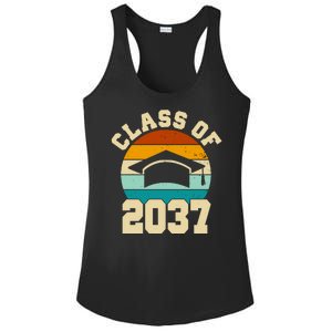 Class Of 2037 Kindergarten Graduation Retro Ladies PosiCharge Competitor Racerback Tank