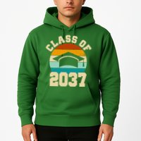 Class Of 2037 Kindergarten Graduation Retro Hoodie