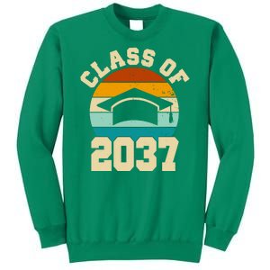 Class Of 2037 Kindergarten Graduation Retro Sweatshirt