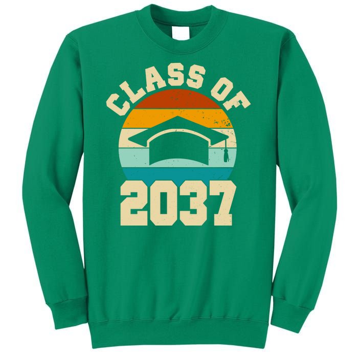 Class Of 2037 Kindergarten Graduation Retro Sweatshirt