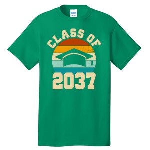 Class Of 2037 Kindergarten Graduation Retro Tall T-Shirt